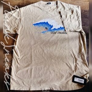 KITH Malibu Surf Vintage Tee • Store Exclusive • Tan • 2024